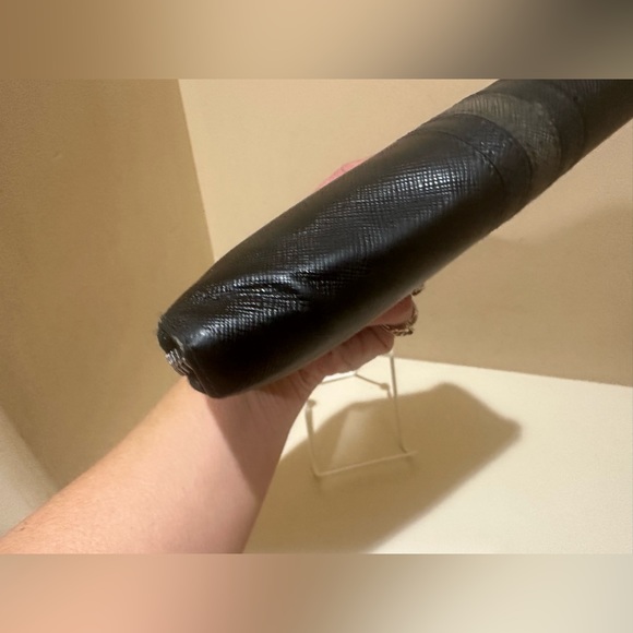 PRADA Black Saffiano Leather
Striped Zip Around Wallet - Picture 9 of 13